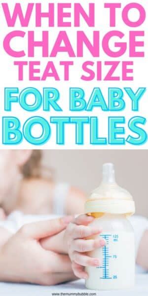 when to go up a bottle teat size|how often to change teats.